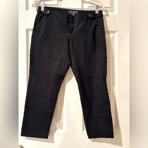 Banana Republic cropped black pants with stretch